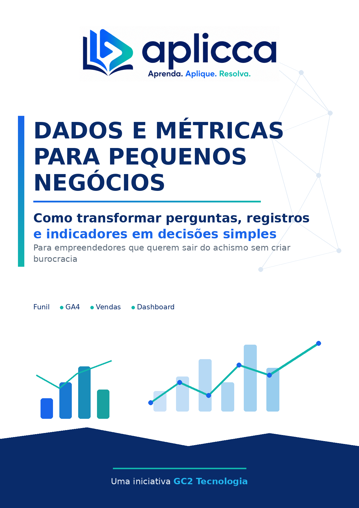 Capa do guia Dados e Métricas para Pequenos Negócios