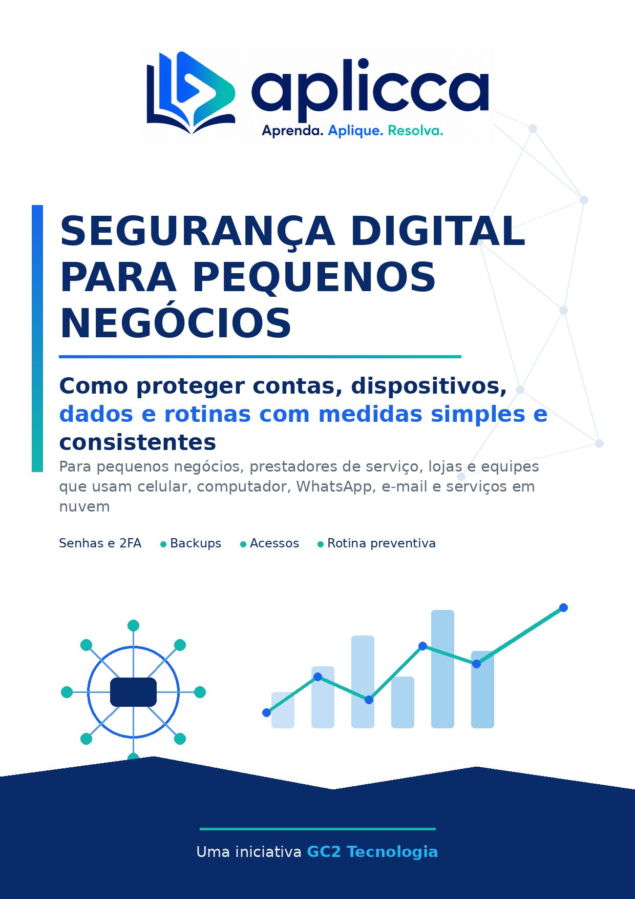 Capa do guia Segurança Digital para Pequenos Negócios