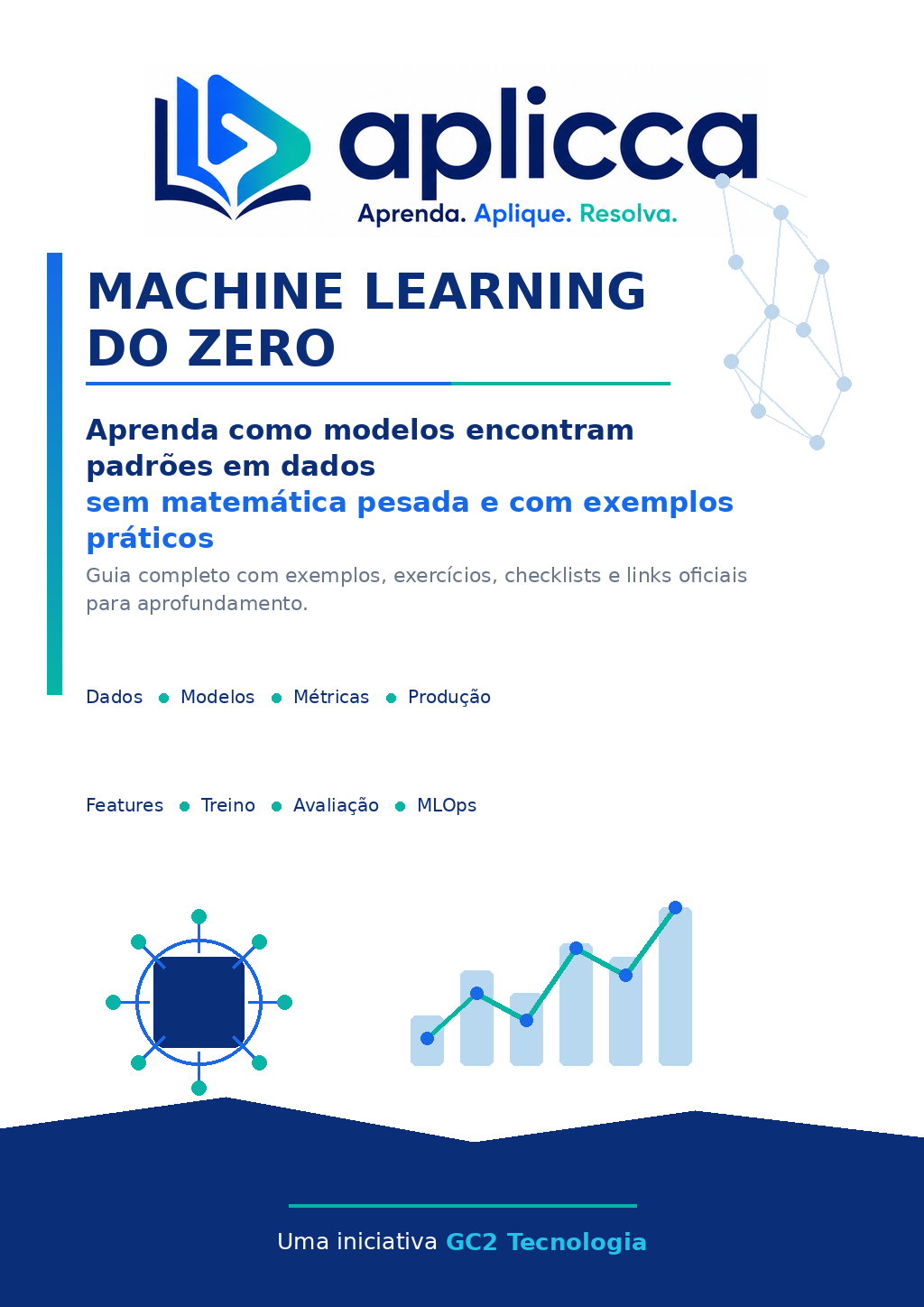 Capa do guia Machine Learning do Zero