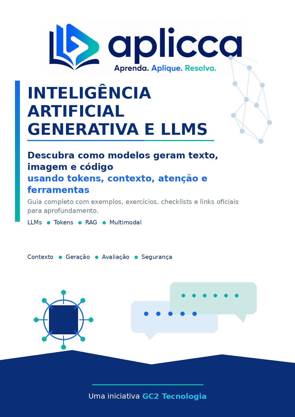 Capa do guia Inteligência Artificial Generativa e LLMs