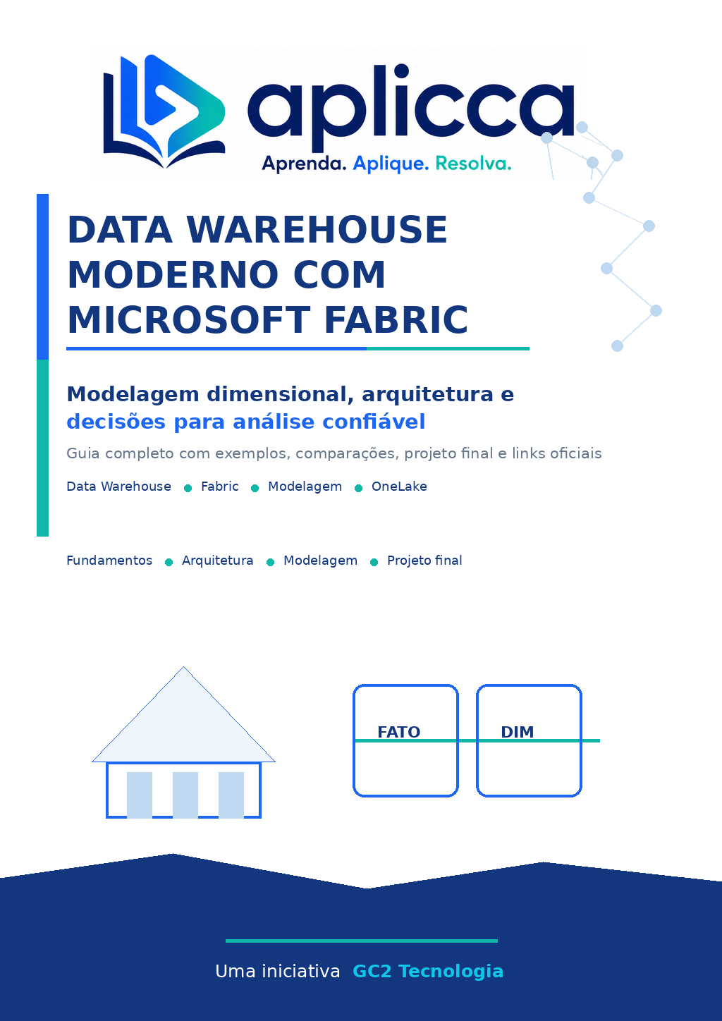 Capa do guia Data Warehouse Moderno com Microsoft Fabric